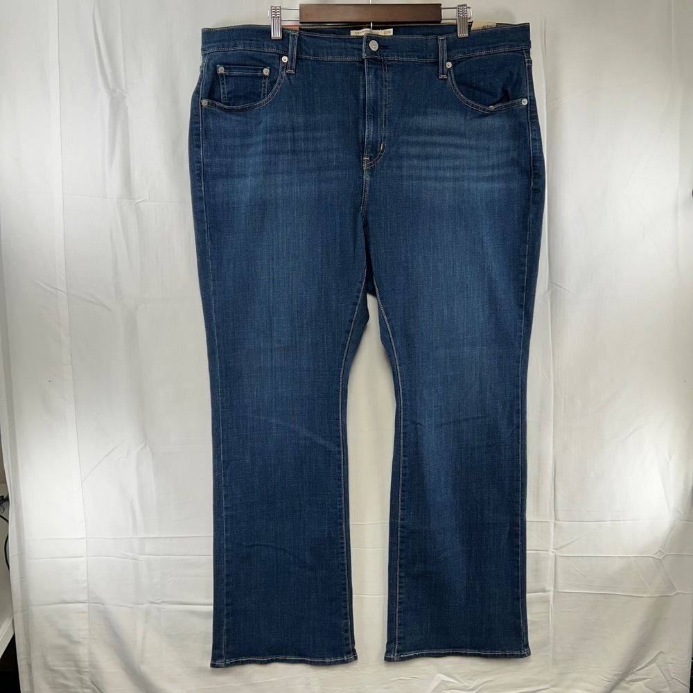 Levi's 725 High Rise Bootcut Jeans Womens 22W Blue Stellar Stretch 43x32